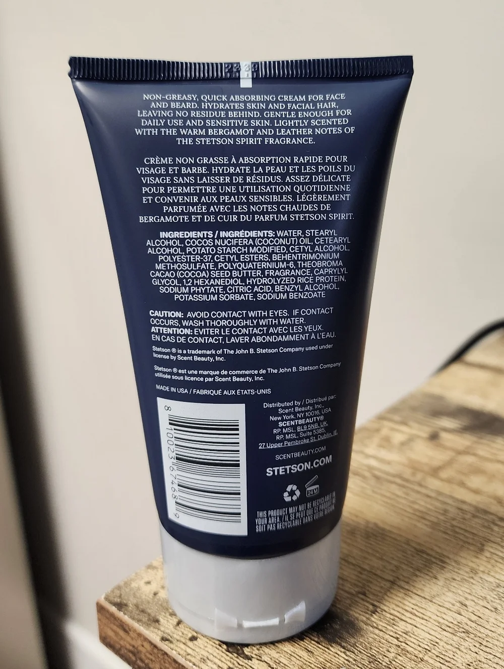 Stetson Spirit Deep Moisture Cream For Men 5 Fl